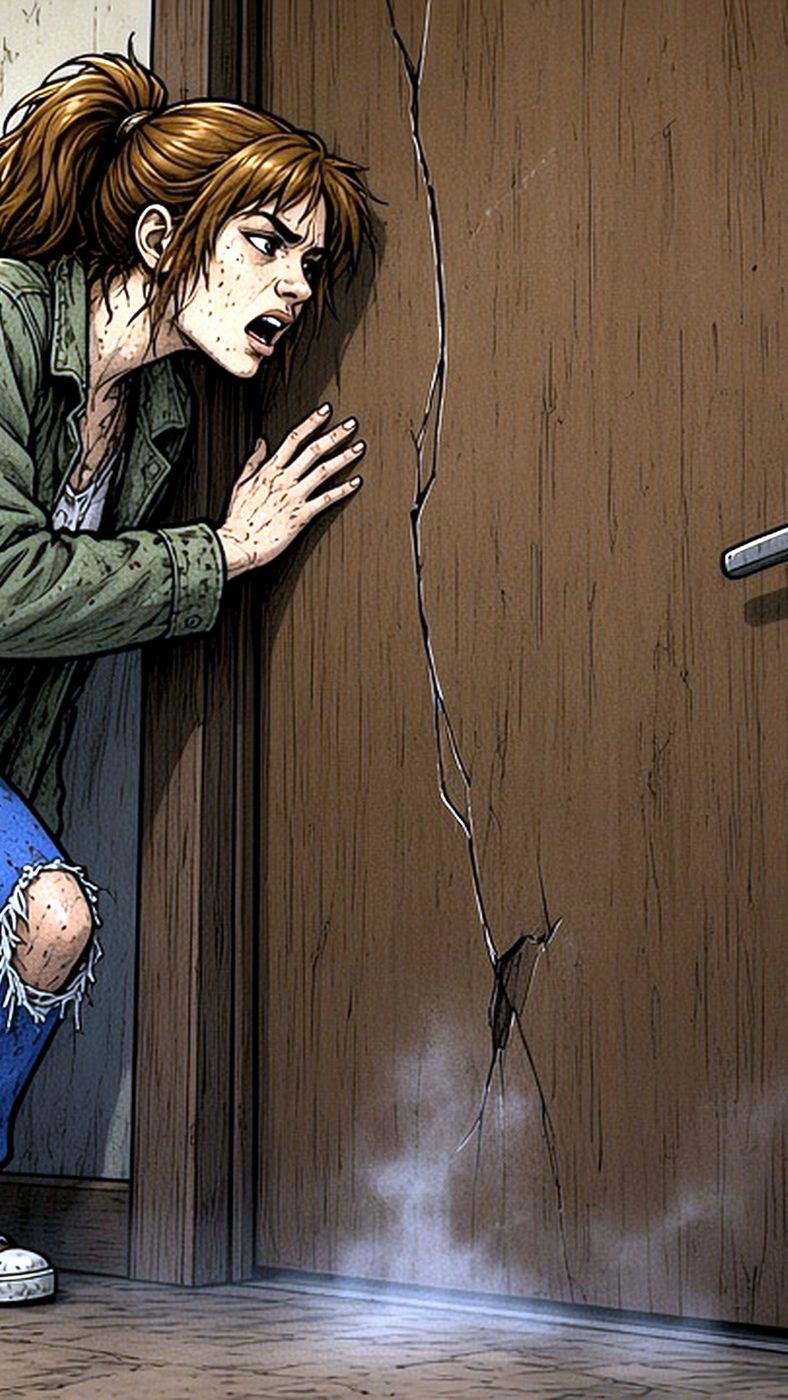 Wayne's World 11: She cracks the bathroom door. Something's smoking under there and it ain't weed